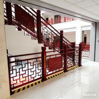 Nouvelle balustrade de balcon en fer forgé de style chinois et clôture de cour extérieure, clôture de protection domestique pour jardin et mur