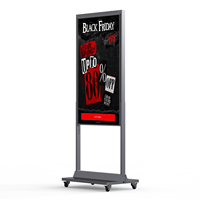 3000 Nits Double Face Debout Au Sol Haute Luminosité Boutique Publicité Numérique Signalisation Fenêtre Écran LCD Affichage pour Magasin