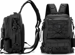 Nouveau Voyage Rod Stockage Sac à dos Tackle Box avec 2 porte-cannes pour la pêche - sacs et boîtes de rangement - Product Image 6
