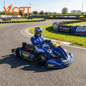 Kart à pédales Vortkart à usage commercial, 4 temps, 200 cm³, à essence, pour adulte, monoplace, location de kart à pédales pour circuit extérieur - Product Image 1