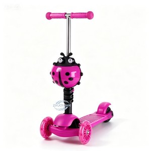 Upgraded All-Rounder 5-in-1 Convertible Kid Glider Scooter, Hassle-Free Quick Collapse Frame Removable Parent Control <b>Rod</b> - Product Image 4
