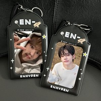 Porte-cartes PVC Kpop Série EN Design Personnalisé Style Coréen, Ensemble de cartes de visite, Rangement pour cartes de restaurant Star-chasing Aidou