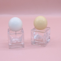 Flacon de parfum 15ML Flacon pulvérisateur portable en verre avec bouchon à bille Contenant cosmétique Voyage Ultra Atomiseur Désinfectant Ligne Pulvérisateur de brume