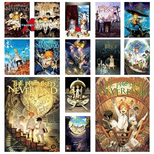 Le <span class=keywords><strong>Neverland</strong></span> promis Anime affiche dessin animé japonais 2D Art mural mural pour décor de chambre série périphérique impression sur toile personnage - Product Image 1