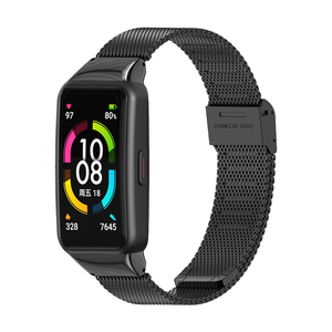 Mijobs <span class=keywords><strong>Bracelet</strong></span> en acier inoxydable véritable <span class=keywords><strong>Bracelet</strong></span> de <span class=keywords><strong>montre</strong></span> intelligente de remplacement pour Honor <span class=keywords><strong>6</strong></span> 7 pour <span class=keywords><strong>Huawei</strong></span> <span class=keywords><strong>Band</strong></span> <span class=keywords><strong>6</strong></span> - Product Image 2