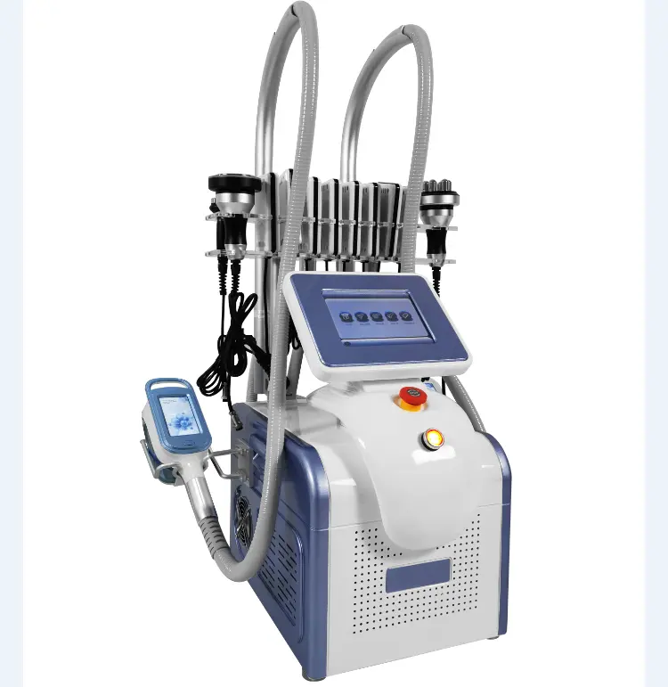 Mesin portabel 2 pegangan Cryo mesin pembekuan lemak Cryolipolysis pelangsing tubuh