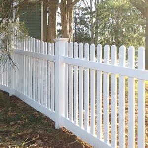 Dekorative PVC Streikposten Zaun Weiß Vinyl Kunststoff Outdoor Garten Panels Günstige Privatsphäre Zaun Fabrik Direkt Großhandels preis - Product Image 4