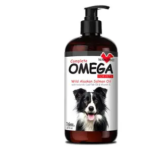 Oem Wilde Alaska Zalm Olie Voor Hond & Kat Puur Natuurlijke Omega 3 Visolie Te Verhoogt Huisdier Immuun & hart En Opluchting Allergie