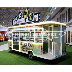 cheap Pizza Trailer Food Vending Cart Mobile Crepe Kiosk Ice cream Catering Truck Fast Food Truck With Grill