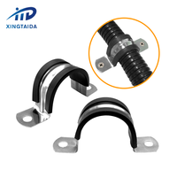 Ventes directes du fabricant chinois Pinces de type U avec caoutchouc de différentes tailles Colliers de serrage revêtus de caoutchouc