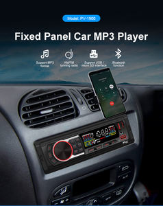 Superventas ISO One Din <span class=keywords><strong>Car</strong></span> <span class=keywords><strong>Radio</strong></span> Pantalla LED USB BT Conexión de tarjeta SD Panel fijo rectangular MP3 <span class=keywords><strong>Car</strong></span> Player ISO Certified - Product Image 2