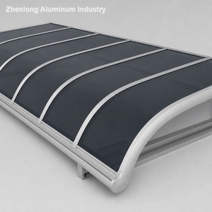 Toldo de Aluminio <span class=keywords><strong>para</strong></span> Montar en la Pared, Doble Capa, Protección UV, Cubierta Solar Ecológica y Sostenible, Techo Manual de PVC, <span class=keywords><strong>para</strong></span> Puerta Principal de Vivienda Privada - Product Image 2