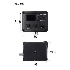 Ukelele Acústico de Fábrica con Ecualizador de 3 Bandas, <span class=keywords><strong>Afinador</strong></span> Cromático y Pastilla Piezoeléctrica - Product Image 4