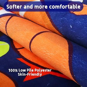 <span class=keywords><strong>Tappeti</strong></span> Sportivi per Bambini, Tappeto in Finta Lana per Camere di Ragazzi e Ragazze, Stampa con Palloni da Calcio, Basket, Football e Tennis - Product Image 3