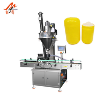 Machine de remplissage pneumatique semi-automatique en acier inoxydable pour poudres, épices, boissons et produits chimiques avec moteur et contrôle PLC