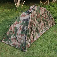 Tente de camouflage légère 1 personne tente de Camping en plein air étanche facile à installer tente pour une personne seule pour Camping randonnée voyage escalade