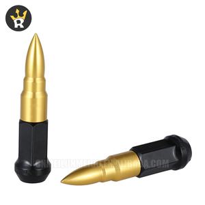 फैक्टरी कम कीमत वाले एल्यूमीनियम बुलेट स्टील व्हील नट कैप 12 मिमी x 1.5 12 मिमी x 1.25 ब्लैक व्हील स्पाइक लुग नट - Product Image 5