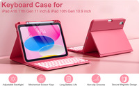Coque de clavier sans fil magnétique détachable ultra-mince personnalisée pour iPad A16 11 pouces 2025 10e génération 10,9 pouces – Approvisionnement direct usine