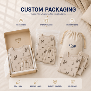 Conjunto de Pijama de Algodón Orgánico con Temática Vaquera de Alta Calidad Directo de Fábrica, Pijamas para Niños, Conjunto de Dormir de Algodón Transpirable para Niños, ODM - Product Image 4