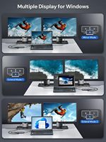 Hub USB-C DockteckExpand 5-en-1 avec adaptateur double HDMI et ports USB 3.0 pour ordinateurs portables et tablettes
