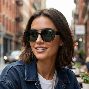 Gafas de Sol Superhot Eyewear 81014 Fashion 2025 Retro Cuadradas Estilo Piloto con Patillas de Alambre CP - Product Image 4