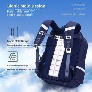 Borsa da scuola in tessuto Oxford New-style Asian <span class=keywords><strong>Dragon</strong></span> per studenti delle scuole primarie di 13 anni; Protezione della colonna vertebrale ultraleggera - Product Image 3