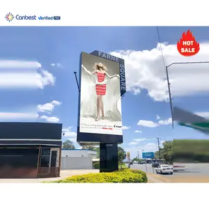 Tela de publicidade LED gigante para exterior P5 P10 Tela de exibição LED painel à prova d'água 10 pés x 12 pés preço de parede de vídeo LED outdoor