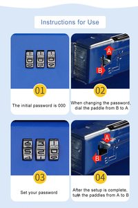 Caja de Seguridad <span class=keywords><strong>para</strong></span> Tienda, Caja de Seguridad con Combinación, Caja de Metal <span class=keywords><strong>para</strong></span> <span class=keywords><strong>Dinero</strong></span>, Bandeja <span class=keywords><strong>para</strong></span> <span class=keywords><strong>Dinero</strong></span>, Caja de Efectivo Pequeña - Product Image 6