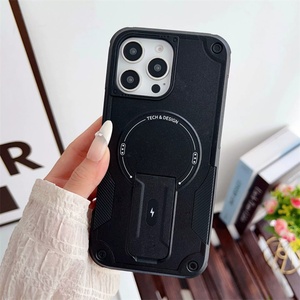 เคสโทรศัพท์แม่เหล็กอเนกประสงค์รุ่นใหม่สำหรับ iPhone 11 12 13 14 15 16 Pro Max พร้อมที่ยึดแบบซ่อน อุปกรณ์เสริมโทรศัพท์ - Product Image 3