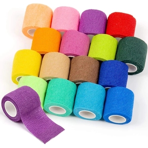 COSYLIFE Benda Coesiva Adesiva Elastica Impermeabile Monouso Certificata CE per Sport 2.5CMX4.5M - Product Image 1