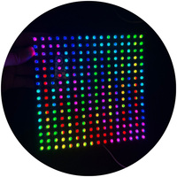 8x8 16x16 7x31 pantalla Flexible Pixel Light Dc5v RGB Ws2812b Maxtrix Panel Flexible Pcb módulo Led negro para señal de retroiluminación