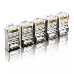 Connecteur FTP SFTP 8P8C <span class=keywords><strong>RJ45</strong></span> blindé modulaire CAT6 CAT6A <span class=keywords><strong>RJ45</strong></span> plaqué or - Product Image 6