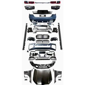 Kit de carrosserie de conversion pour <span class=keywords><strong>BMW</strong></span> Série 7 G11 G12 2016-2019, mise à niveau vers le modèle <span class=keywords><strong>2020</strong></span> avec calandre, feux, capot, ailes et jupes latérales, transformation de l'ancien au nouveau - Product Image 1