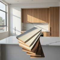 Panneau MDF mélaminé double face blanc brillant, écologique, résistant à l'humidité, 4x8 pi, 18 mm, idéal pour armoires de chambre et de cuisine - Vente Flash
