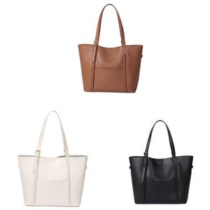 Sacs à main en cuir véritable de marque privée mode écologique blanc - Product Image 5
