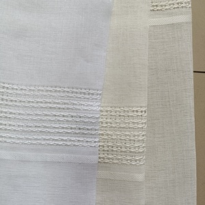 Tissu de rideau en <span class=keywords><strong>voile</strong></span> transparent à rayures élégantes teintes en gros, 100 % polyester organza, pour salon - Product Image 5