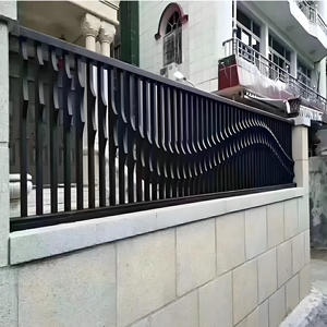 Giá Rẻ Giá Tùy Chỉnh Nhôm Hàng Rào Hàng Rào Trellis & Cổng Hiện Đại Vườn Ngoài Trời Bên Ngoài Lan Bảo Vệ Màu Đen Trắng Màu Nhà Hàng Rào - Product Image 2