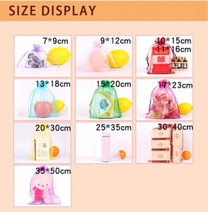 Ready Stock Wholesale Gold <strong>Foil</strong> Organza Sheer <strong>Mesh</strong> Drawstring Tassels Customizable Gift Bags Jewelry Packaging Wedding Christmas - Product Image 5