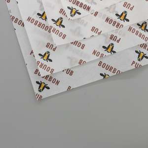 Waxed Greaseproof Custom logo <b>Paper</b> Sandwich Food Wrap <b>Wrapping</b> Restaurant Printed Burger <b>Paper</b> - Product Image 5