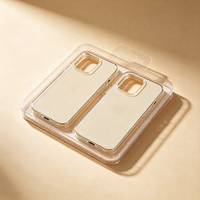 Boîte d'emballage blister pour accessoires numériques, avec languette de suspension transparente, étui de téléphone à clapet, présentoir de produit, emballage plastique
