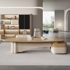 Hiện Đại Bàn Điều Hành Mới Nhất Thiết Kế Bằng Gỗ Nội Thất Văn Phòng Sang Trọng Boss L Hình Bàn Bàn Văn Phòng Bàn Ceo Bàn Văn Phòng Và Ghế Bộ - Product Image 2