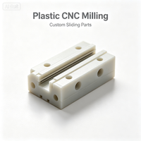 Bloc coulissant en plastique POM usiné CNC, pièces de glissière linéaire usinées avec précision 3D par électroérosion à fil pour équipement d'automatisation
