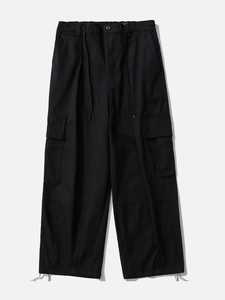 Men's Baggy Cargo Pants Anti-Wrinkle Polyester/Cotton <b>Drawstring</b> Waist Casual Utility <b>Trousers</b> for Streetwear & Outdoor Use - Product Image 3