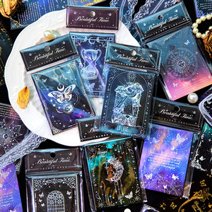 Bloc-notes mémo 24 feuilles/paquet, série Vientiane, style Ins, matériel de bricolage pour journal intime, décoration, 6 options - Product Image 2