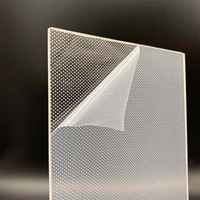 Panneau acrylique éclairé par le bord PMMA 2mm 3mm 4mm 6mm 8mm feuille acrylique LGP à pointillés clairs plaque de guidage de lumière LED