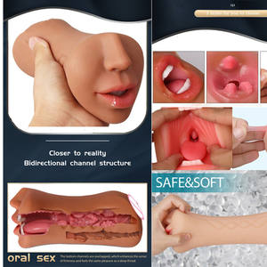 Lootee TPE Sexspielzeug für Männer – Vagina & Anus 3-in-1 Oralsexspielzeug mit Tasche - Product Image 2