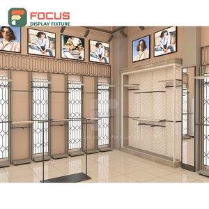 Customized Retail Shop Led Lighting Glass Display Case Store Design Service Apparel Store - Product Image 1