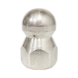 Boquilla de limpieza de desagües de acero inoxidable de 1/2 pulgada, 60L, 1 frontal y 6 traseras, chorro de alta presión para alcantarillado, núcleo cerámico tipo <span class=keywords><strong>torpedo</strong></span> - Product Image 6