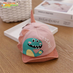 Spring Autumn Kids Baseball <strong>Hat</strong> Boys Girls Cartoon 3D <strong>Dinosaur</strong> Sun <strong>Hats</strong> - Product Image 3