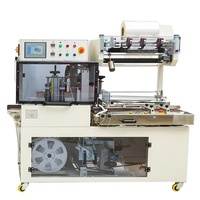 Machine d'emballage sous film rétractable à haute vitesse entièrement automatique 40 pièces/minute avec scelleuse en L et tunnel thermique pour cosmétiques et livres